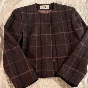 Elegant Plaid Women's Blazer